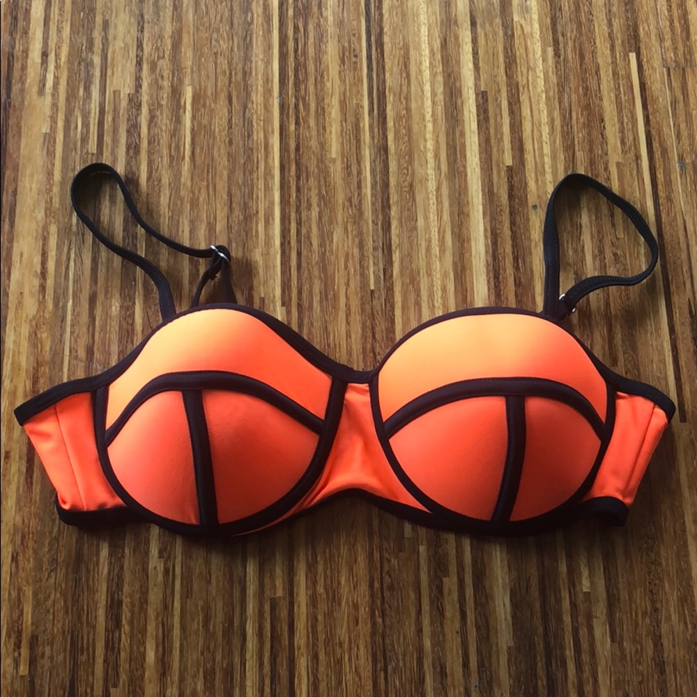 Orange bikini top